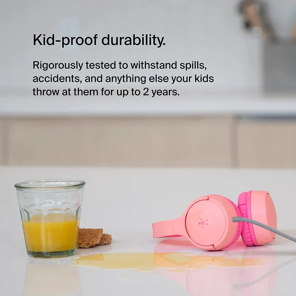 '- Soundform Wired Cable) Built-In With rophone On-Ear Belkin For (3.55mm Mini Audio Kids Kids Headphones Wired -