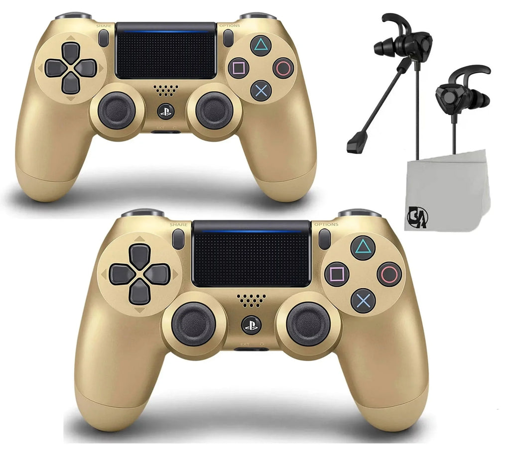 '- BOLT PlayStation AXTION With Controller - Wireless 4 New Gold 2 DualShock Like Bundle Earbuds