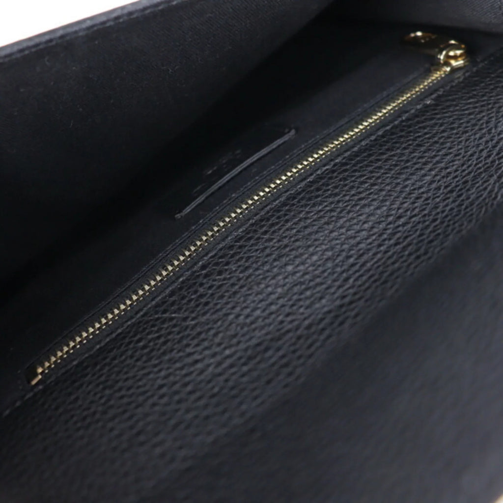 punching RED Pre-Owned leather REDValentino gold metal black fittings Valentino second VALENTINO clutch eyelet wristlet (Good) bag red