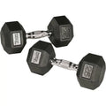 34092 Barbell Rubber 125 to York Dumbbell Hex - lbs Set 105