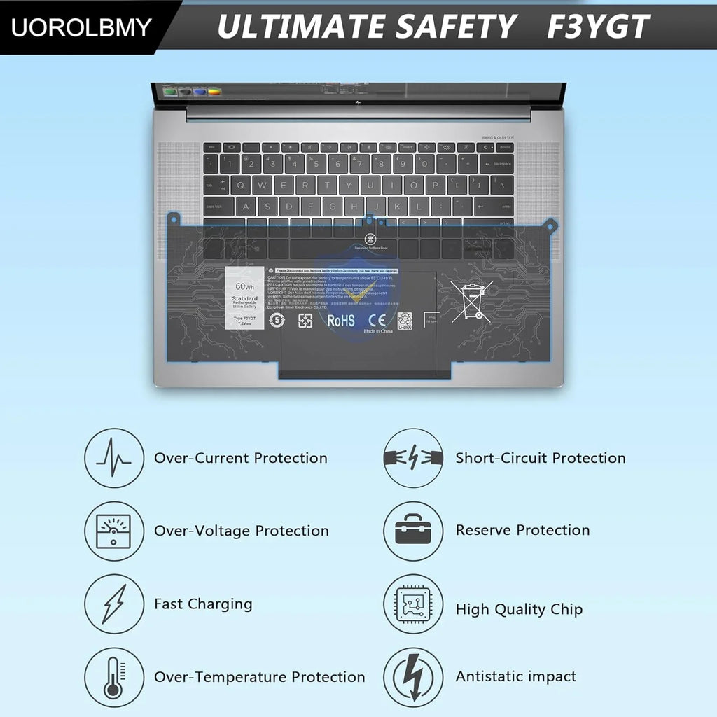 13 7490 F3YGT 7480 60WH 7290 7000 7280 7390 Laptop 12 14 y 7380 7480 Latitude 7000 2X39G Dell 7000 P29S002 for