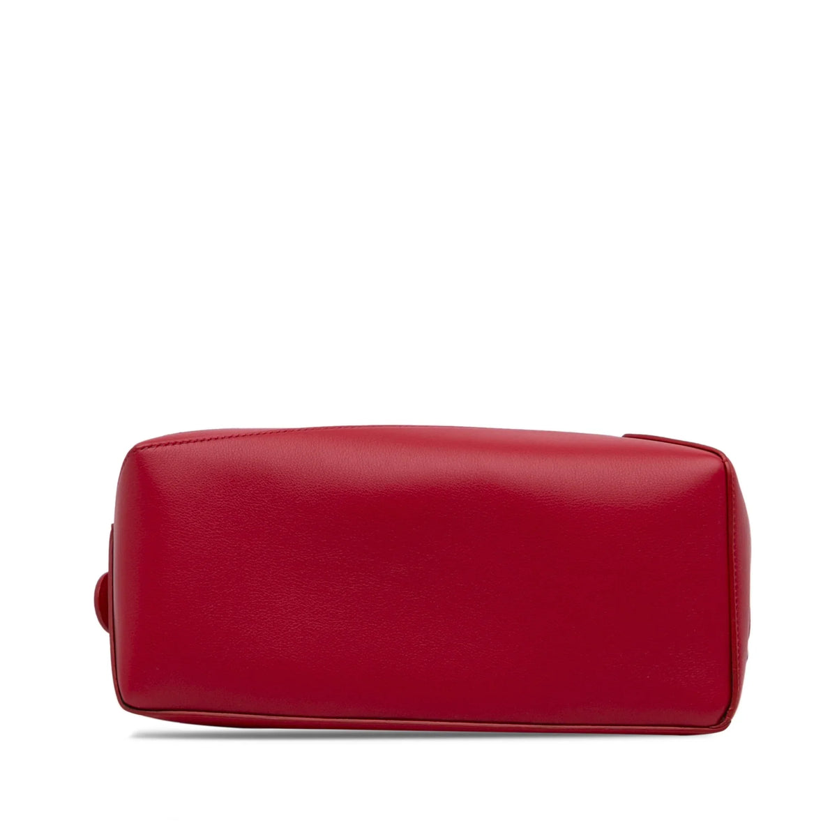 Leather Unisex Pre-Owned Calf Edge Authenticated Puzzle Mushroom LOEWE Red (Good) Small Satchel