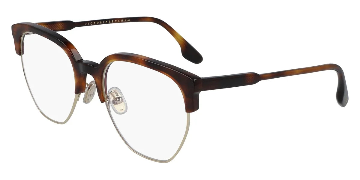 Full Beckham Victoria Rim Round Eyeglasses Tortoise VB2107