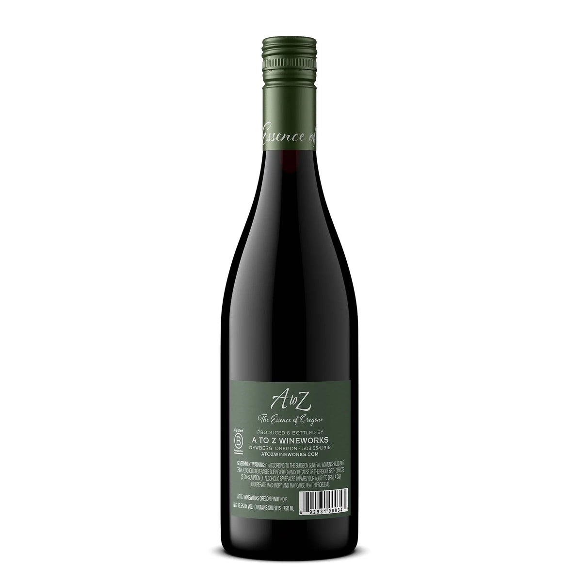 14% Noir Wine, A Pinot Bottle, ml Z 750 Red Wineworks ABV to Oregon