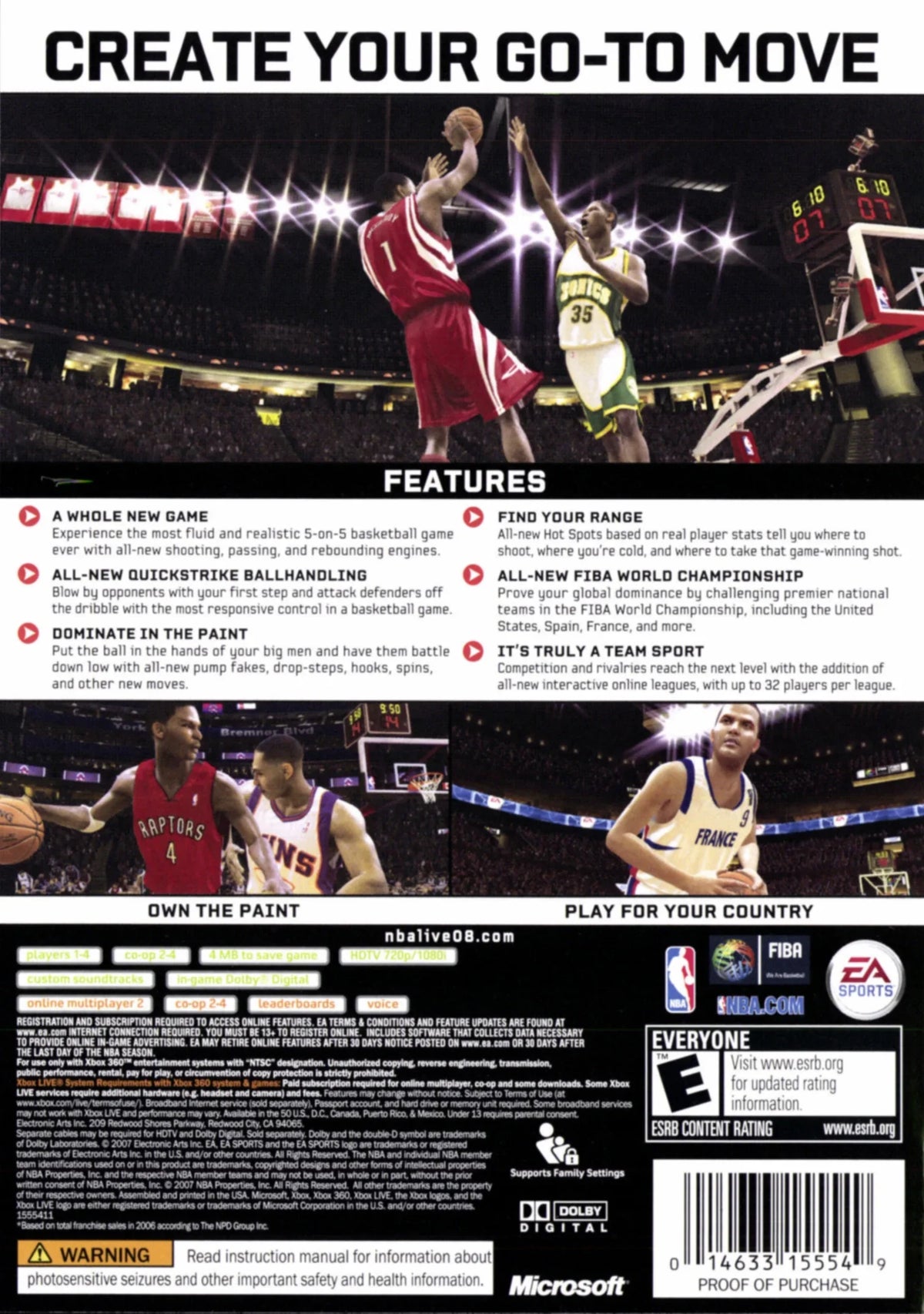 Xbox NBA 08 360 - Live