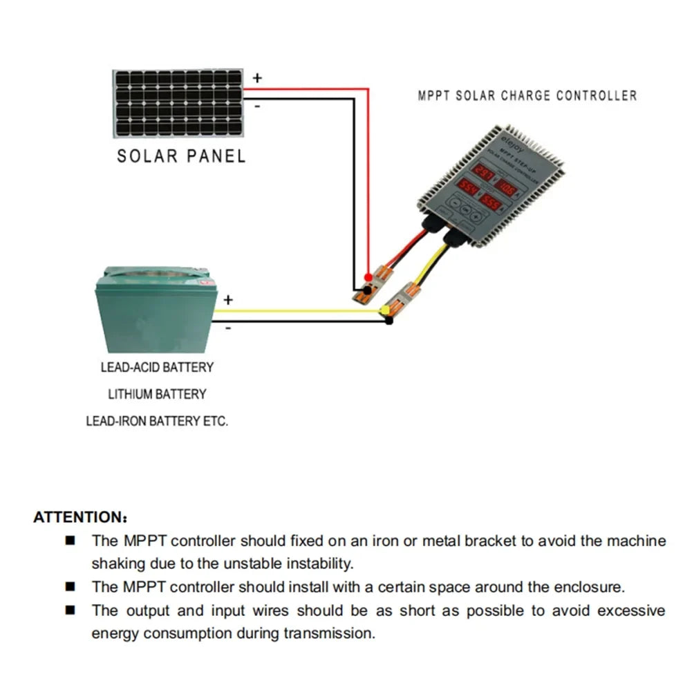 Step-down Tracking 10~30V LED Real-time Display Voltage (Optional) Controller Waterproof Battery Adjustable 200W/300W/400W Output Recharging Solar MPPT Dustproof