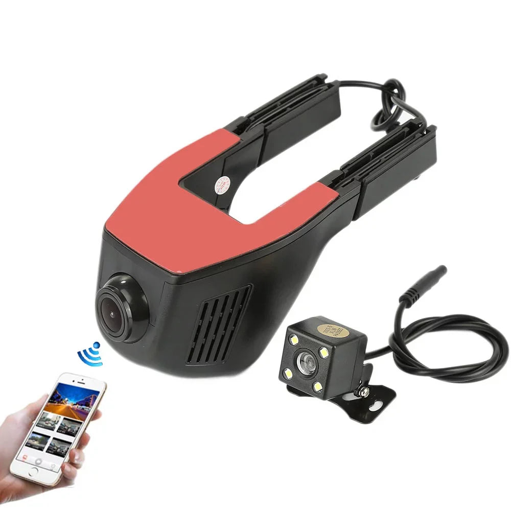 Video Front Camera Camcorder Car DVR Dash 1080P Recorder Wifi rear HD camera Digital