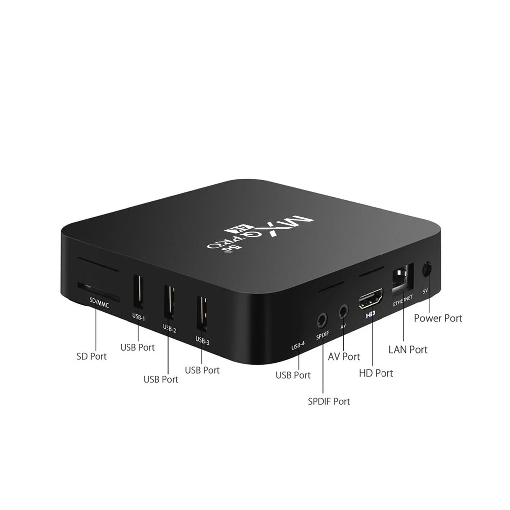 TV H.265 Quad 2GB Smart 3D Box ROM MXQ Pro Home Box 16GB Dual 2.4G/5.8G Android Core 12.1 Player Android Ram Band HD Media 5G WiFi
