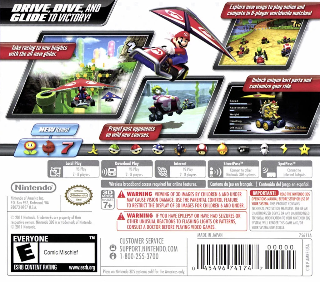 7 - Mario Kart Nintendo 3DS