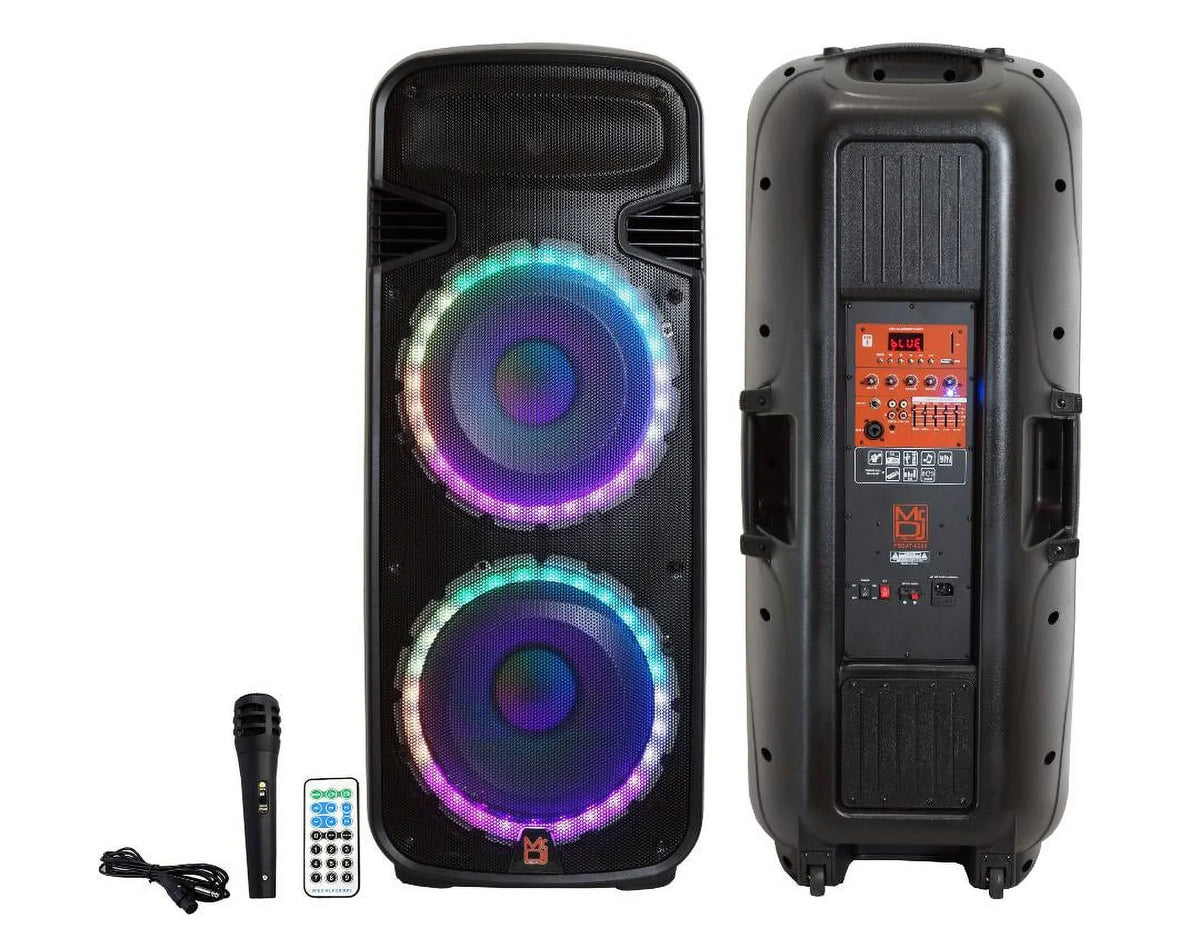15-Inch Battery Way Mr Bluetooth Power Max Dual & Party PSBAT6200 Speaker Watt with 4000 Rechargeable Built-In Dj 3