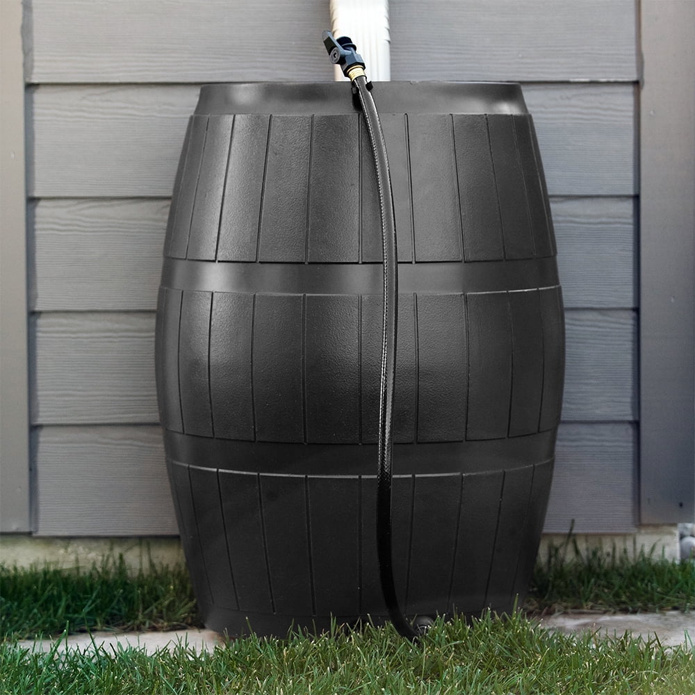 Black Free Home BPA Pack) Water 50-Gallon (2 Rain Outdoor FCMP Barrel,