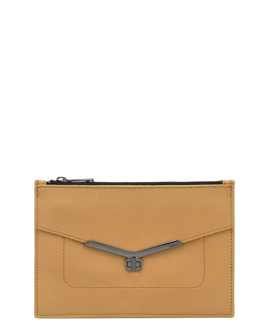 Brown Clutch, Botkier Valentina Leather Medium Wristlet