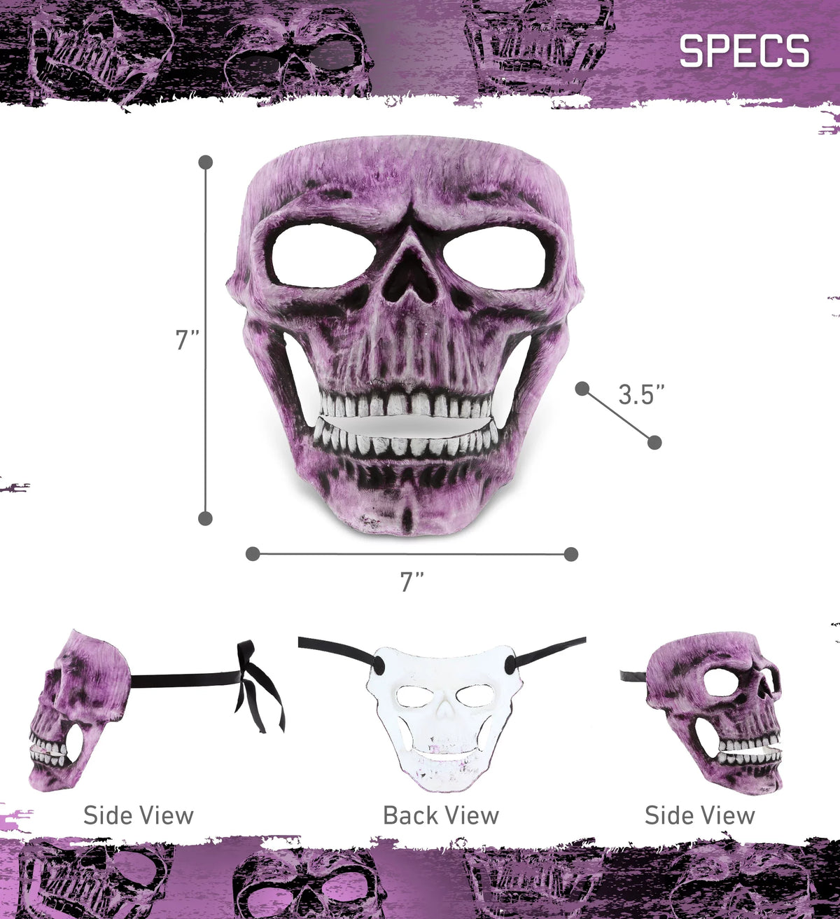 Perfect Pink Mask Skeleton and Full Attitude Men Inspired Skull Conventions, and Events for - Parties, Face Women, Mask Horror-Themed Mask Costume for Studio Accessory, Halloween, Steampunk Costume