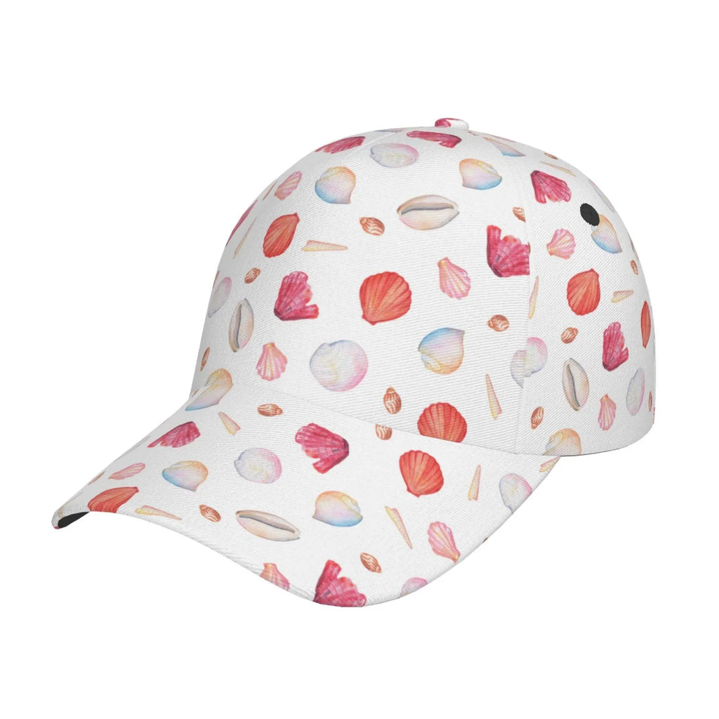 Seashell Cap Coral For Hat Lukts Red Scallop Men/Women,Unstructured/Cotton And