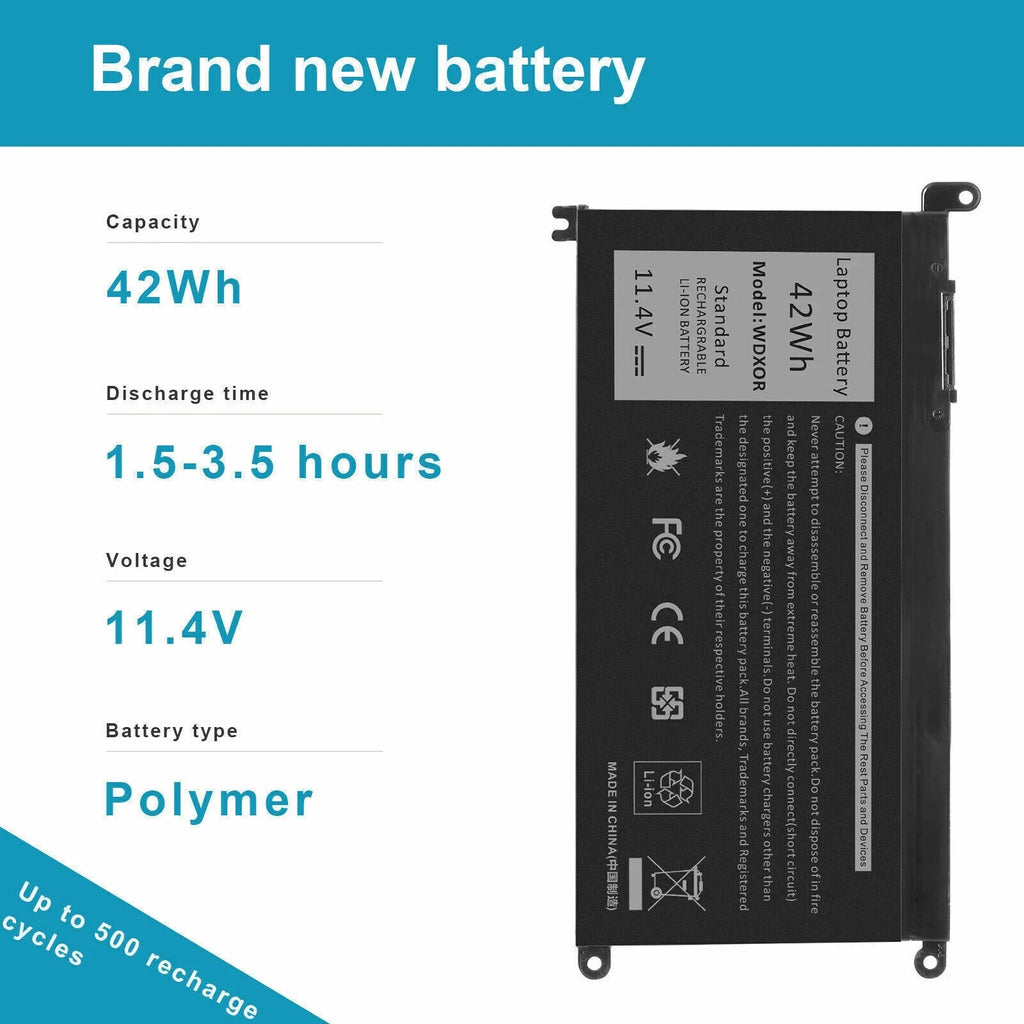 For WDXOR 0FC92N Battery 0WDX0R,FC92N WDX0R Dell