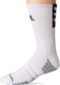 Creator Unisex-Adult 365 Socks Crew Basketball X-Large (1-Pair) adidas White/Black
