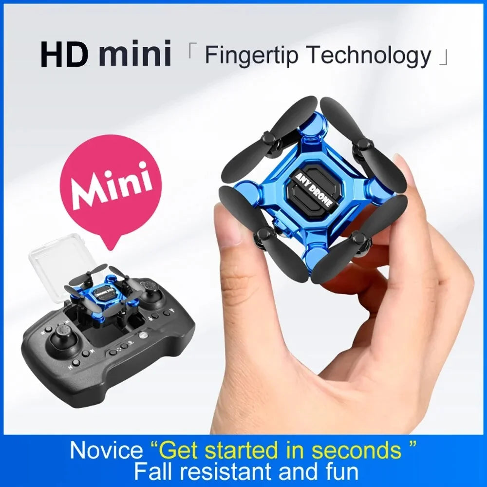 Beginners HD Drones RC RC Quadcopter 360° Hovering Gift for Land Toys One Foldable Aircraft for K04 Key Flip Kids, Mini Camera Suitable Headless Auto Drone