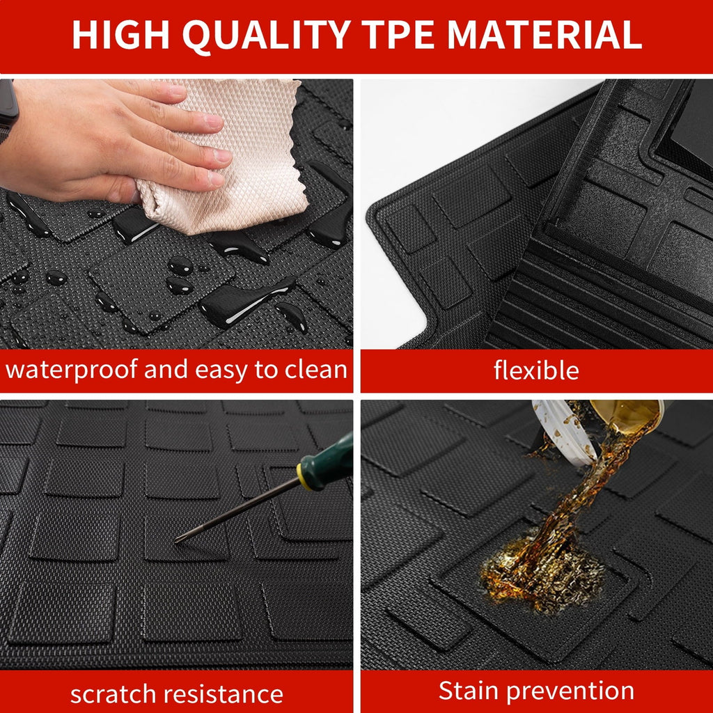 Floor Seat Back Liner Mats) (Trunk Jeep Compatible Trunk Cherokee Mat TPE Weather 2022 Mats+Floor Cargo with Mats 2019-2023 Protector Cherokee Accessories Cover Mat+Backrest All