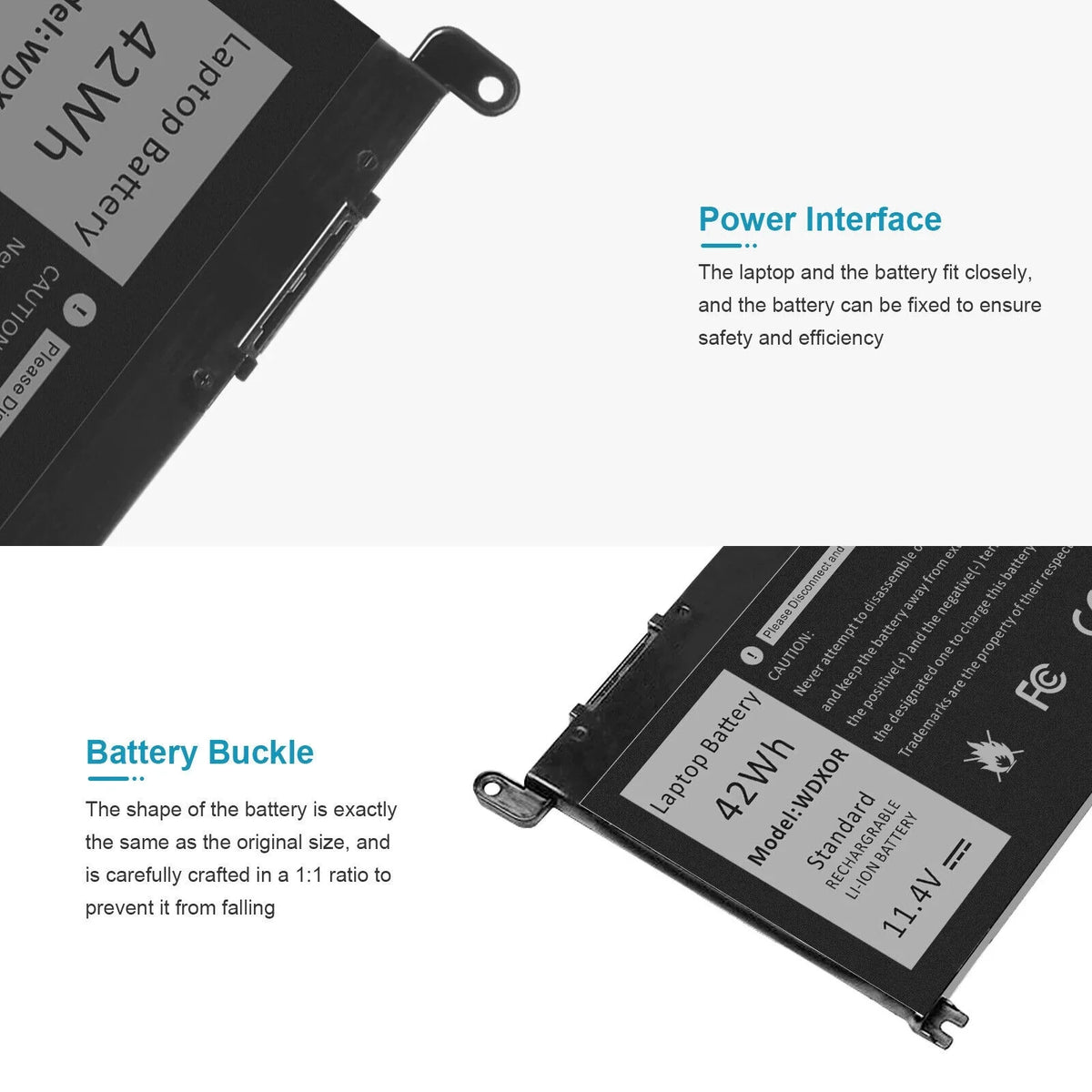 For WDXOR 0FC92N Battery 0WDX0R,FC92N WDX0R Dell