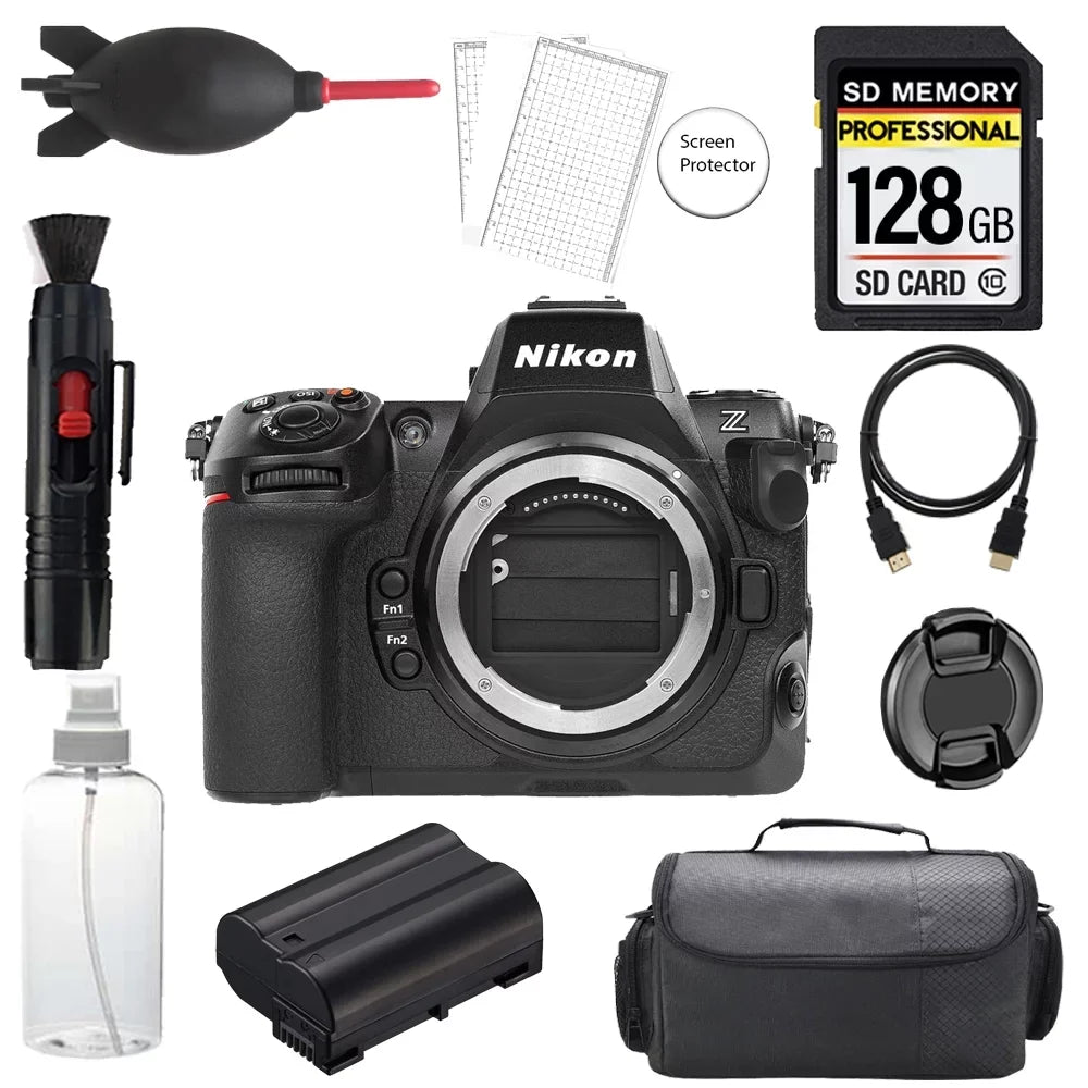 Kit Camera + Mirrorless Basic + Screen Protector- (Body) Bag+ Nikon 128GB Z8