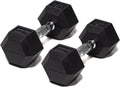 Hand Workouts Dumbbells Hex Dumbbell Weights. Dumbbell Rubber Encased For Sets Pairs. 100 Or 5LB Single To LB Strength Dumbbell
