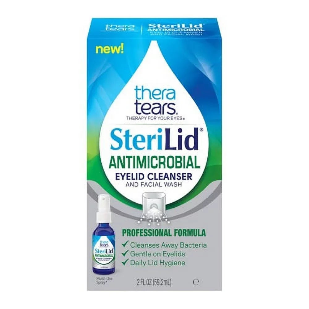 2 Oz, Wash, Face Cleanser Eyelid and Pack Antimicrobial sterilid Tears Thera 2
