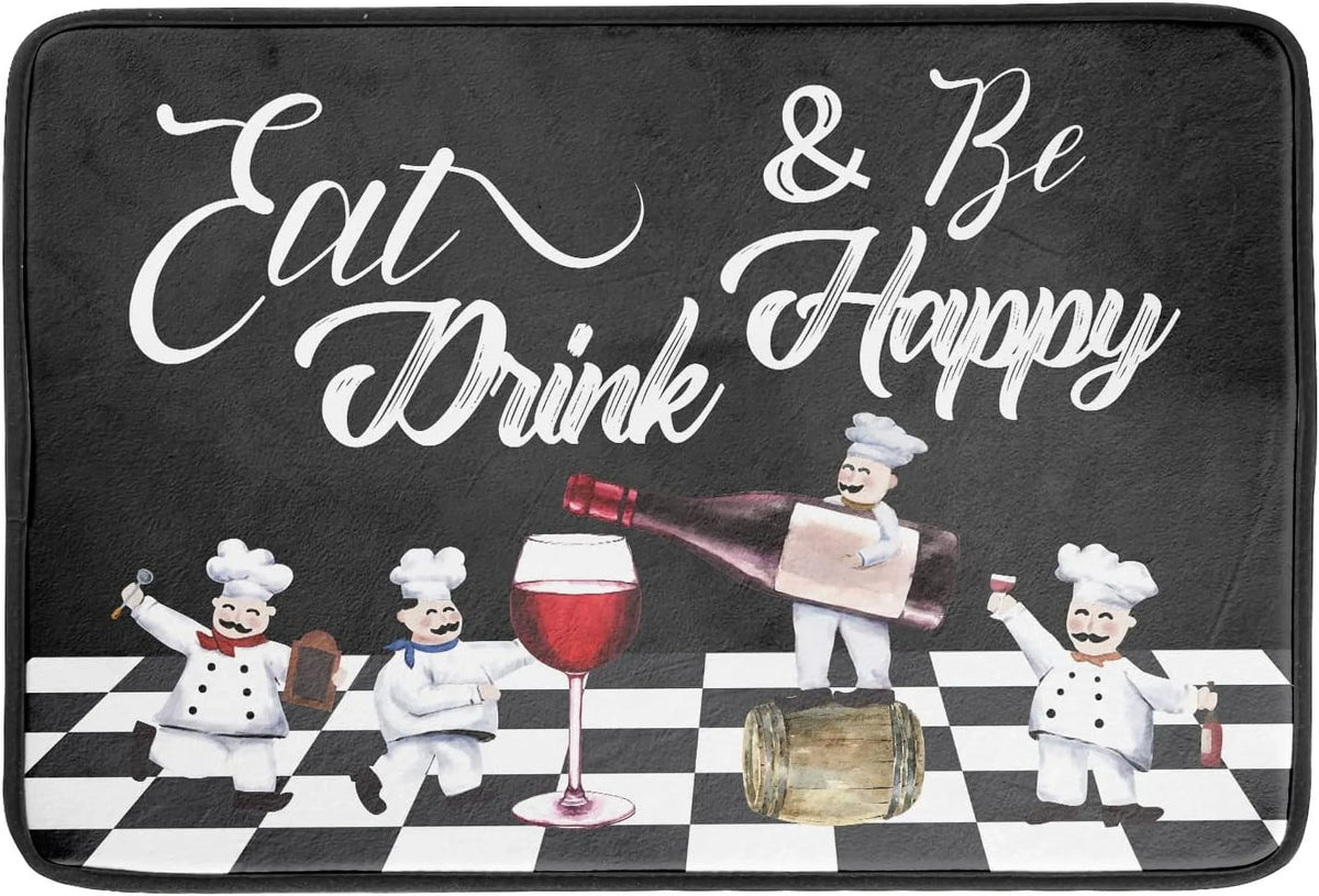 Glass Cook Check Mat Drying Chubby Kitchen White Anti Fat Decor Rack Pad Dish Dishes Dish Plaid Drainer Italian Chef Pasta Bistro Buffalo Red Fatigue Drainer Plump 18x24 Wellsay Black Mats Wine Mat