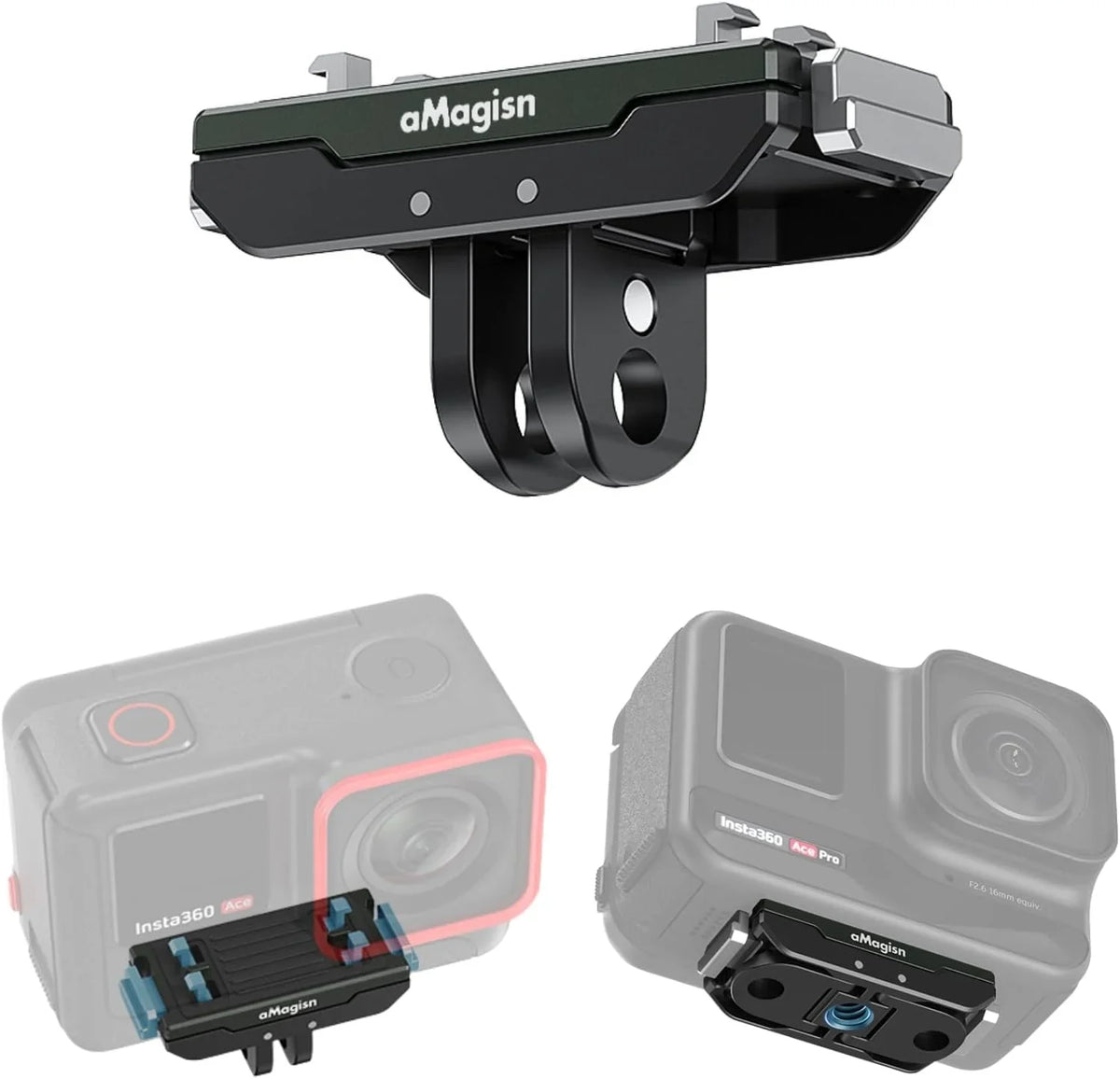 Pro and Pro Insta360 for Mount, Insta360 Prong Release Ace 1/4 Mount Thread Magnetic Ace GAEKOL / Snap-On Mount Quick 2 Ace Insta360