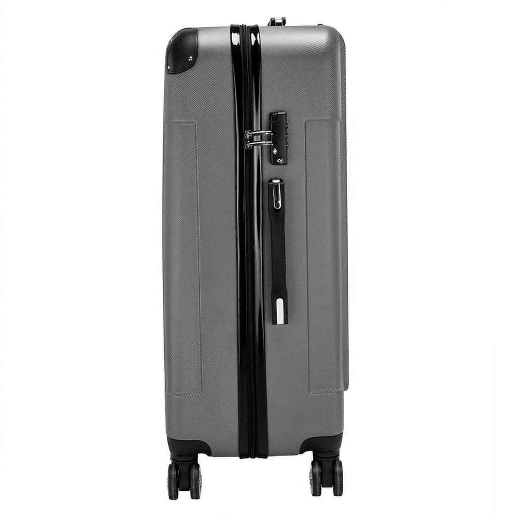 / Gray Travel Dark Case ABS Portable Lightweight 24" Trolley - Set Suitcase 28" / 3-in-1 20"