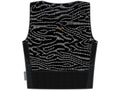 Topo Lines Black/Snow/Aop, - L ZoneKnit Women's, 125 Cropped Bra-Tank Icebreaker