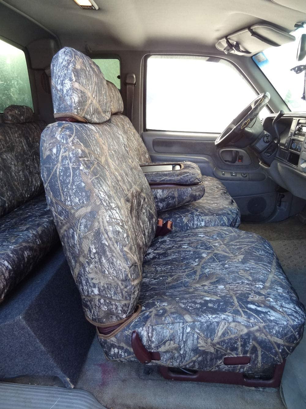Sierra Opening With C976 Split Seat Chevy IN 60/40 Silverado, Camouflage and CLC 1995-2000 Console. GMC Center Tahoe Front