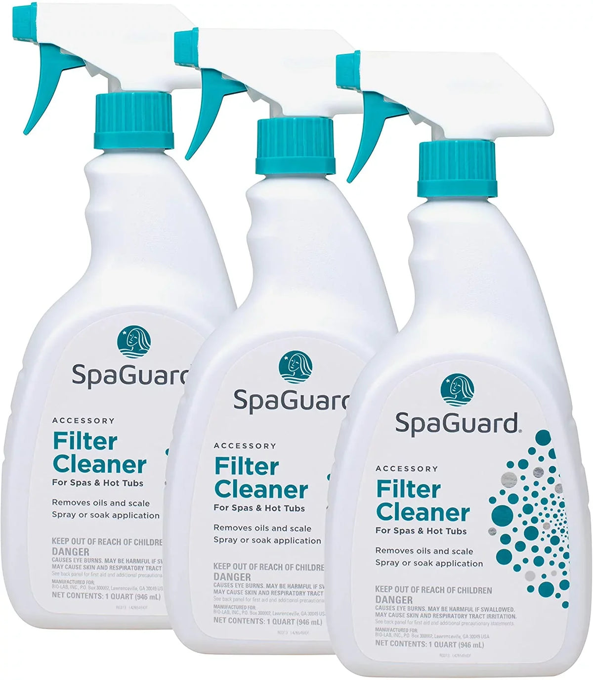 1 For of Hot (Pack Tubs, & Cleaner, qt, Spas SpaGuard 3) Filter