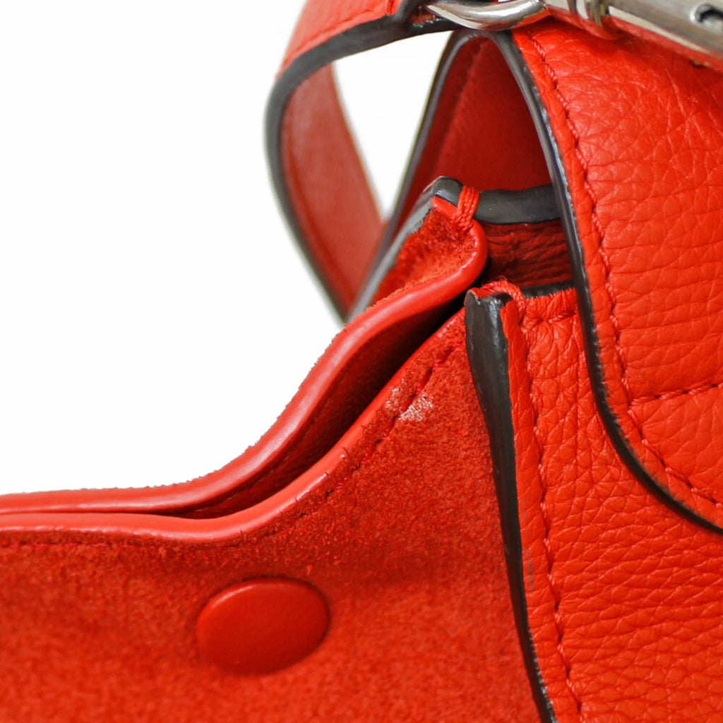 Handbag Pre-Owned (Fair) Leather Trapeze Orange Celine Women's CELINE