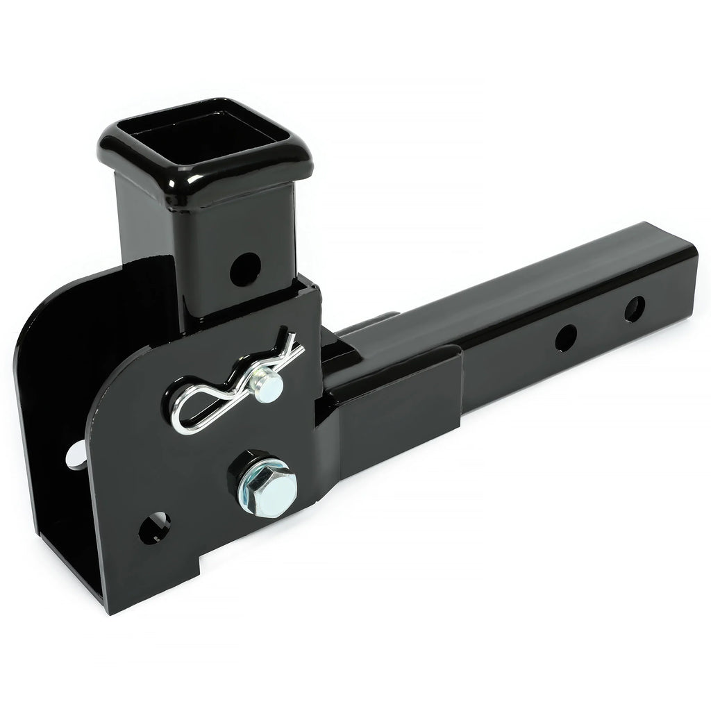 Up Folding Wheelchair Cargo Pounds Tongue to 2” Hitch Receiver Black Carrier Weight Mount Trailer Steel 500 Kojem