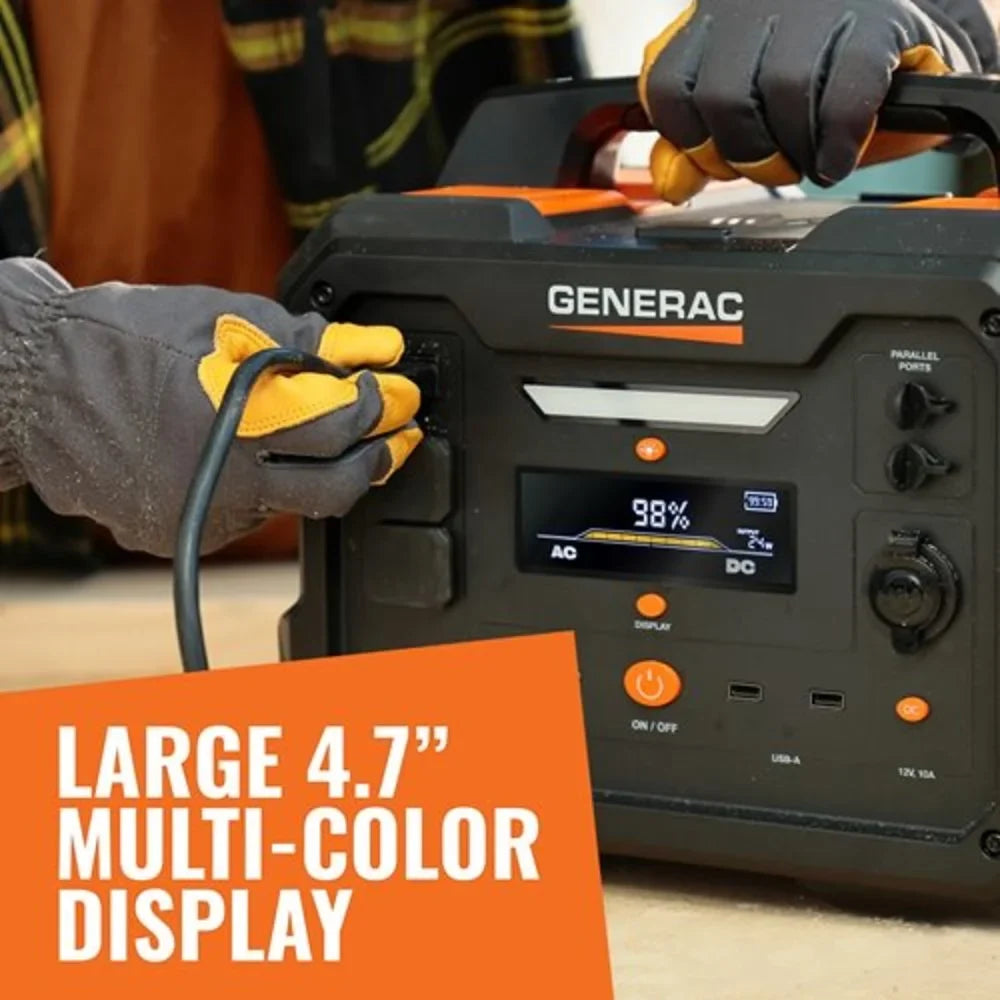 Panel Generator Powered Portable Charging 1600/3200 Compatible Watts Solar 1086Wh 8025 Generac - Battery Power Station