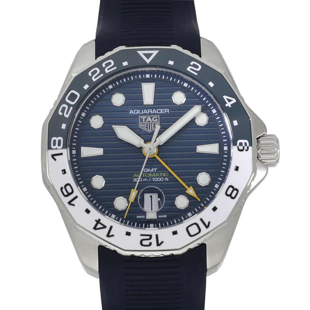Men's Caliber Watch Tag Pre-Owned 7 Professional WBP2010.FT6198 Aquaracer GMT (New) 300 Heuer Blue