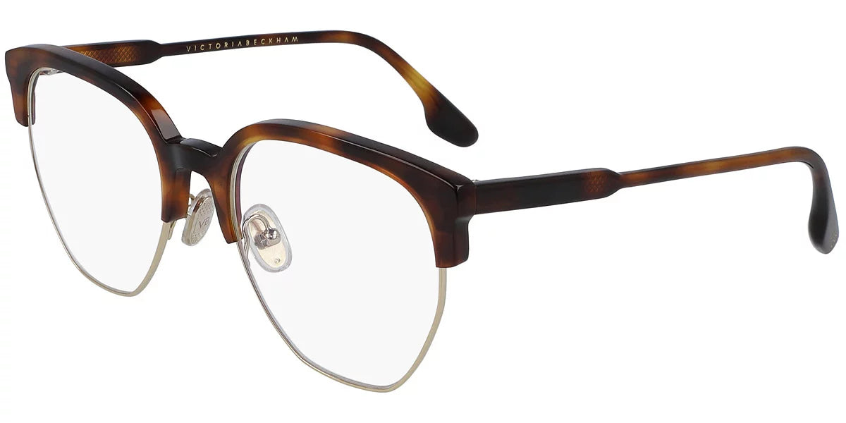 Full Beckham Victoria Rim Round Eyeglasses Tortoise VB2107