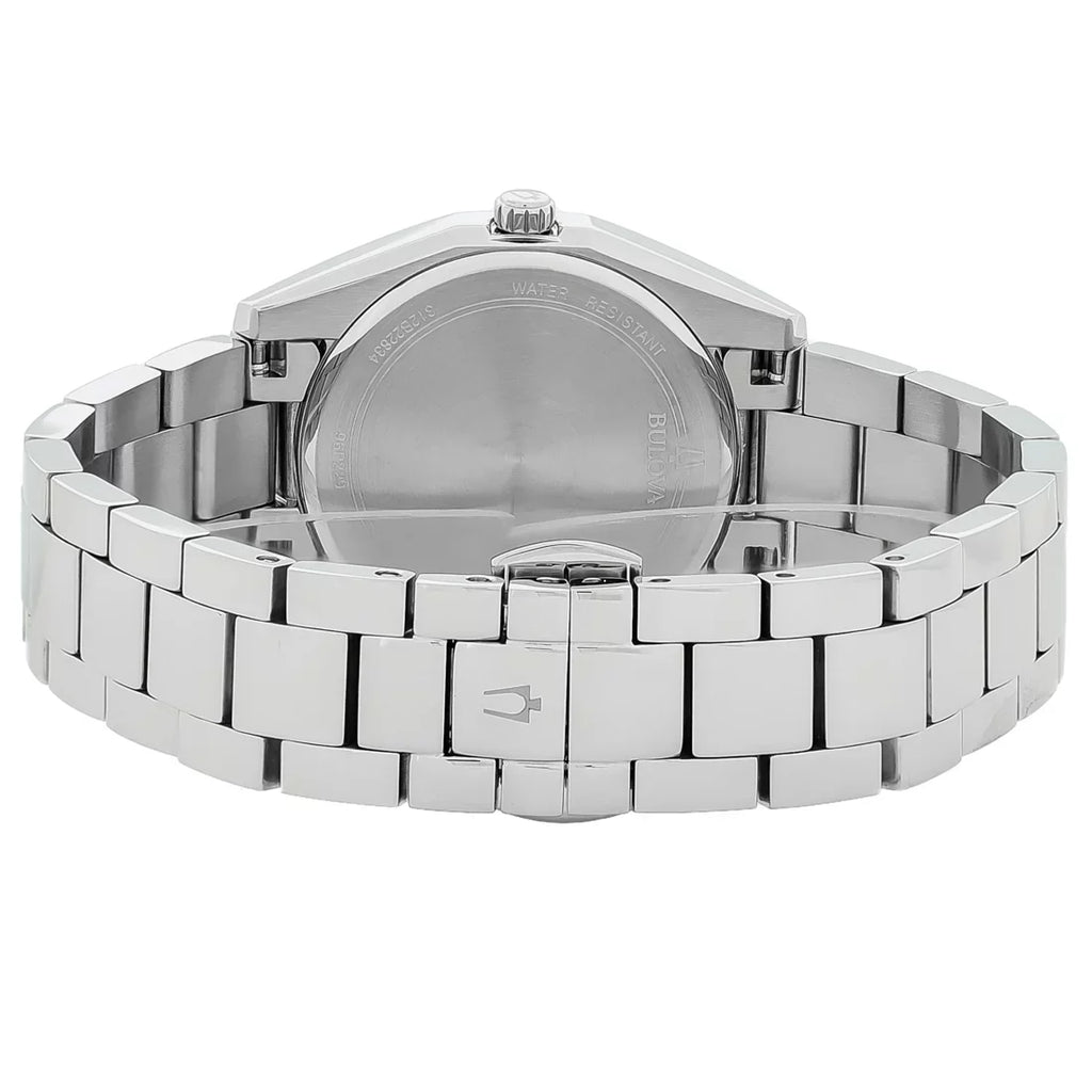 Quartz Dial Blue Surveyor Diamond 96P229 Ladies Watch Bulova