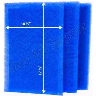 Filter Pack) Dynamic (3 Air Cleaner Replacement Pads Refills 12x20
