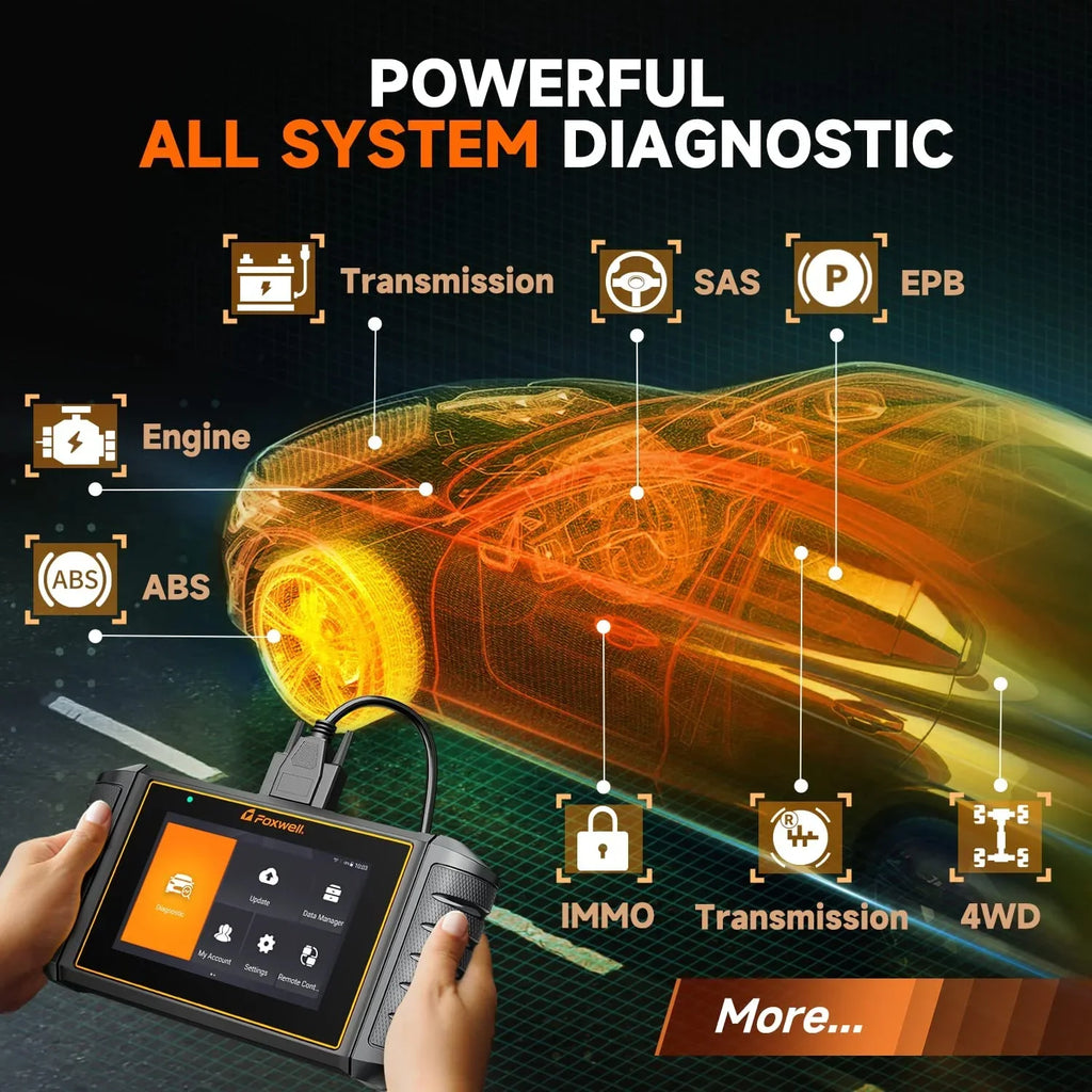 Diagnostic NT726 Foxwell Oil Gearbox Reset Bleeding System Injector ABS Coding OBD2 Tool Equipment Reader SAS OBDII Scanner Automotive TPMS Scan All Car Car Analyzer TPS Automotive Code EPB BMS DPF