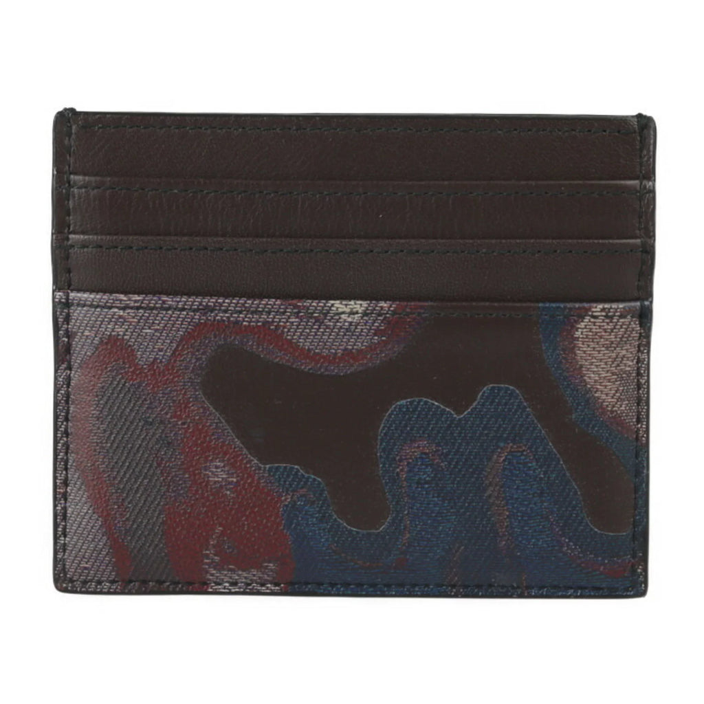 Marron Card Holder Multicolor Brown Pre-Owned New) 2ESCH135UCN Leather Series Christian (Like Case Dior Pattern Dior Business Calf Camouflage