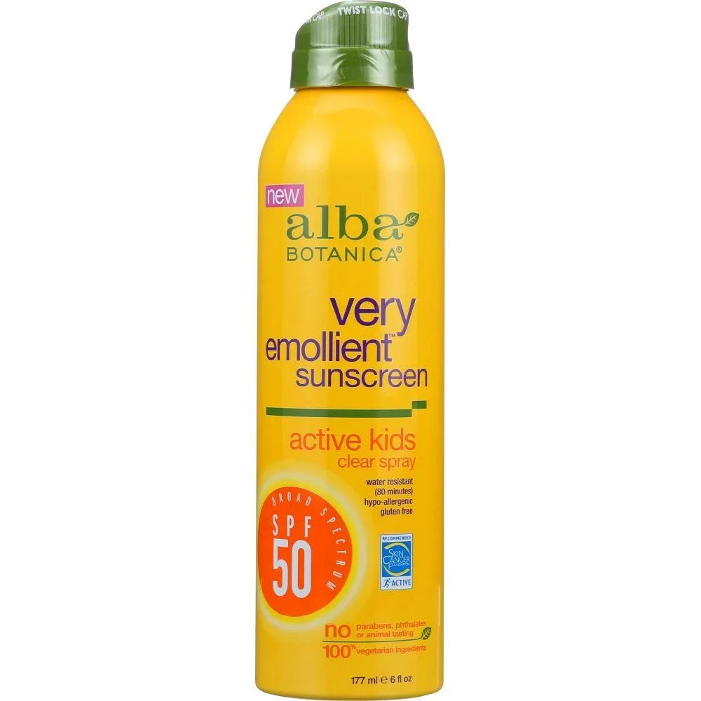 Kids Sunscreen Botanica Active 6 Spray, Alba Oz