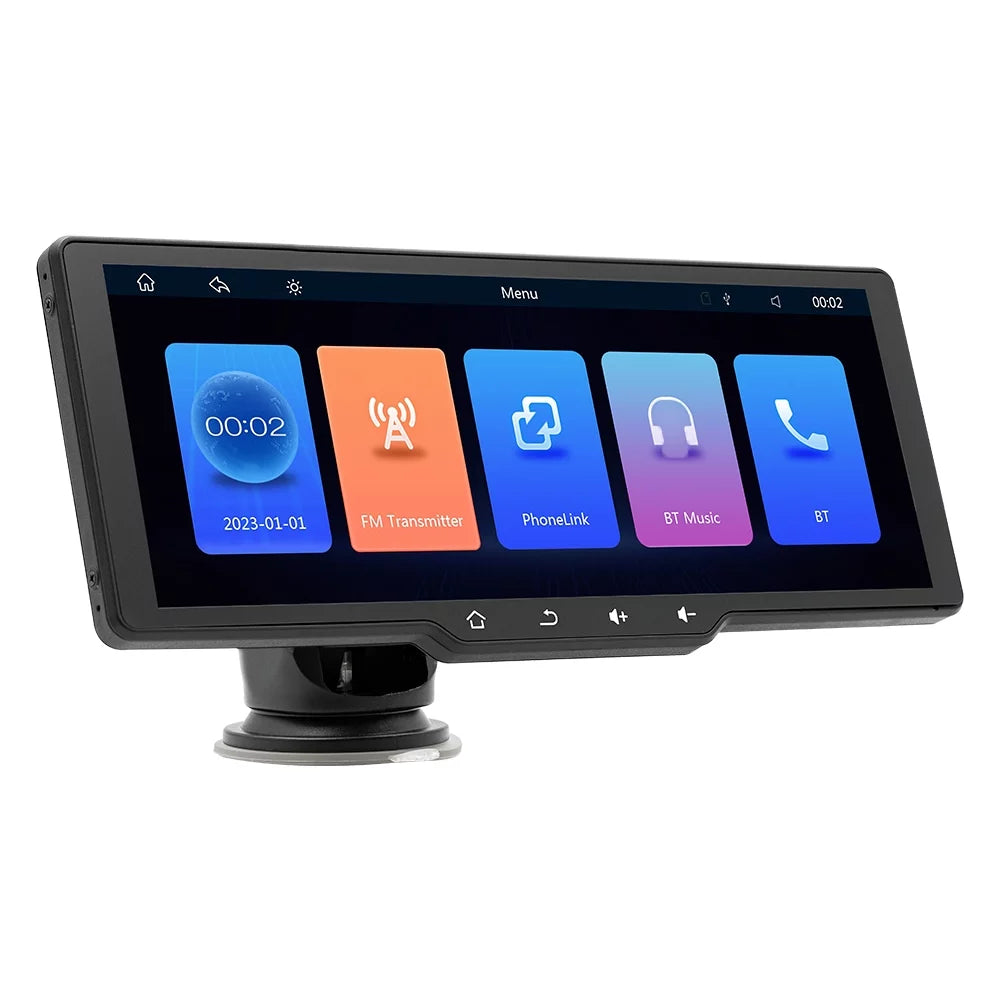 Auto CarPlay, Car Portable APP 10.26in Player， Recorder, Apexeon Camcorder, Camera, Car Wireless Video Car Control Mobilephone Rearview Multi-language