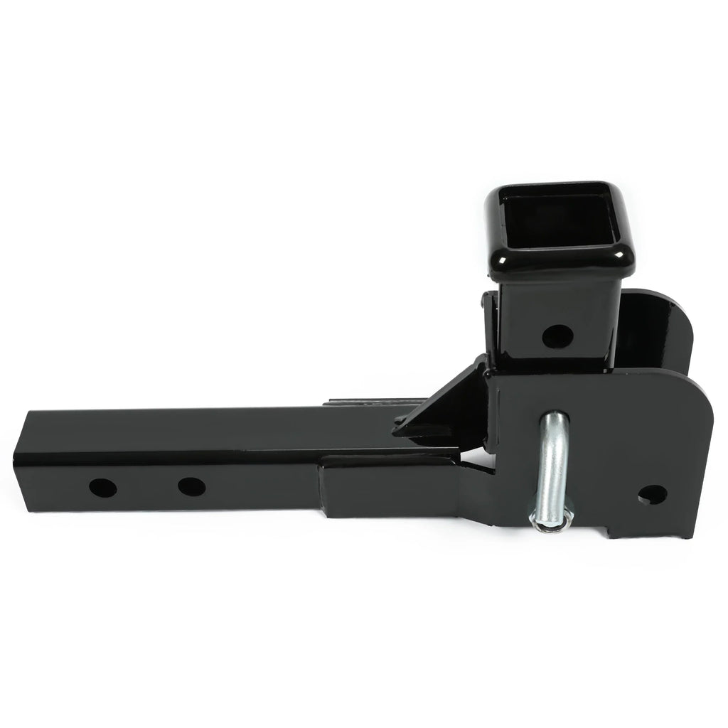 Up Folding Wheelchair Cargo Pounds Tongue to 2” Hitch Receiver Black Carrier Weight Mount Trailer Steel 500 Kojem