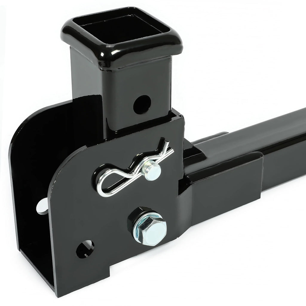Up Folding Wheelchair Cargo Pounds Tongue to 2” Hitch Receiver Black Carrier Weight Mount Trailer Steel 500 Kojem