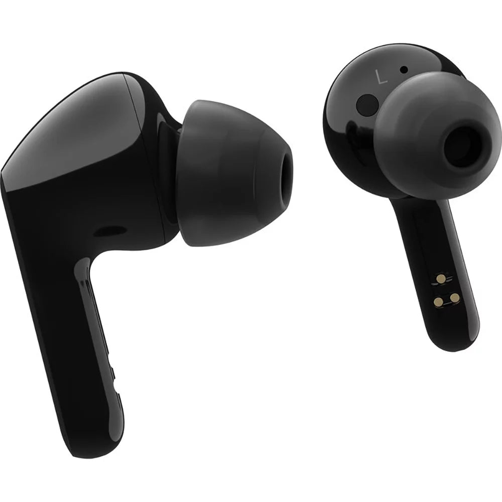 Wireless Wireless Dual Box Sound, Black Work/Home FN5W and True Compatible, Open Free for Bluetooth Earbuds with - Noise Android Meridian Office, TONE Microphone LG iPhone Reduction, Charging