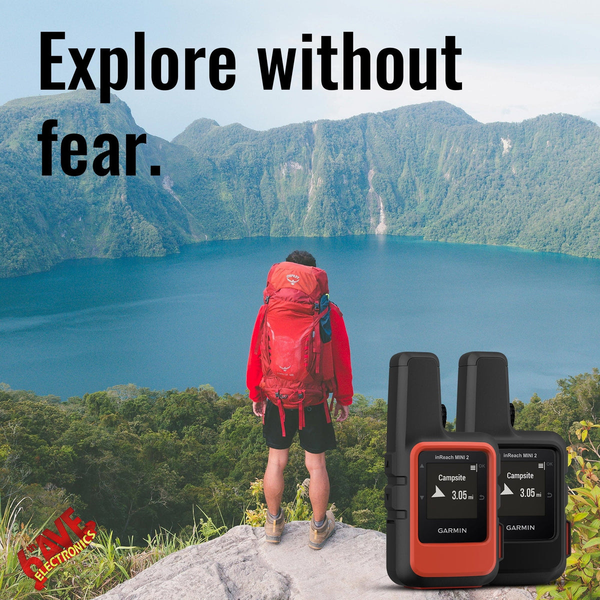 Garmin with Mini Satellite Communicator Power (Black) inReach Adapters 2