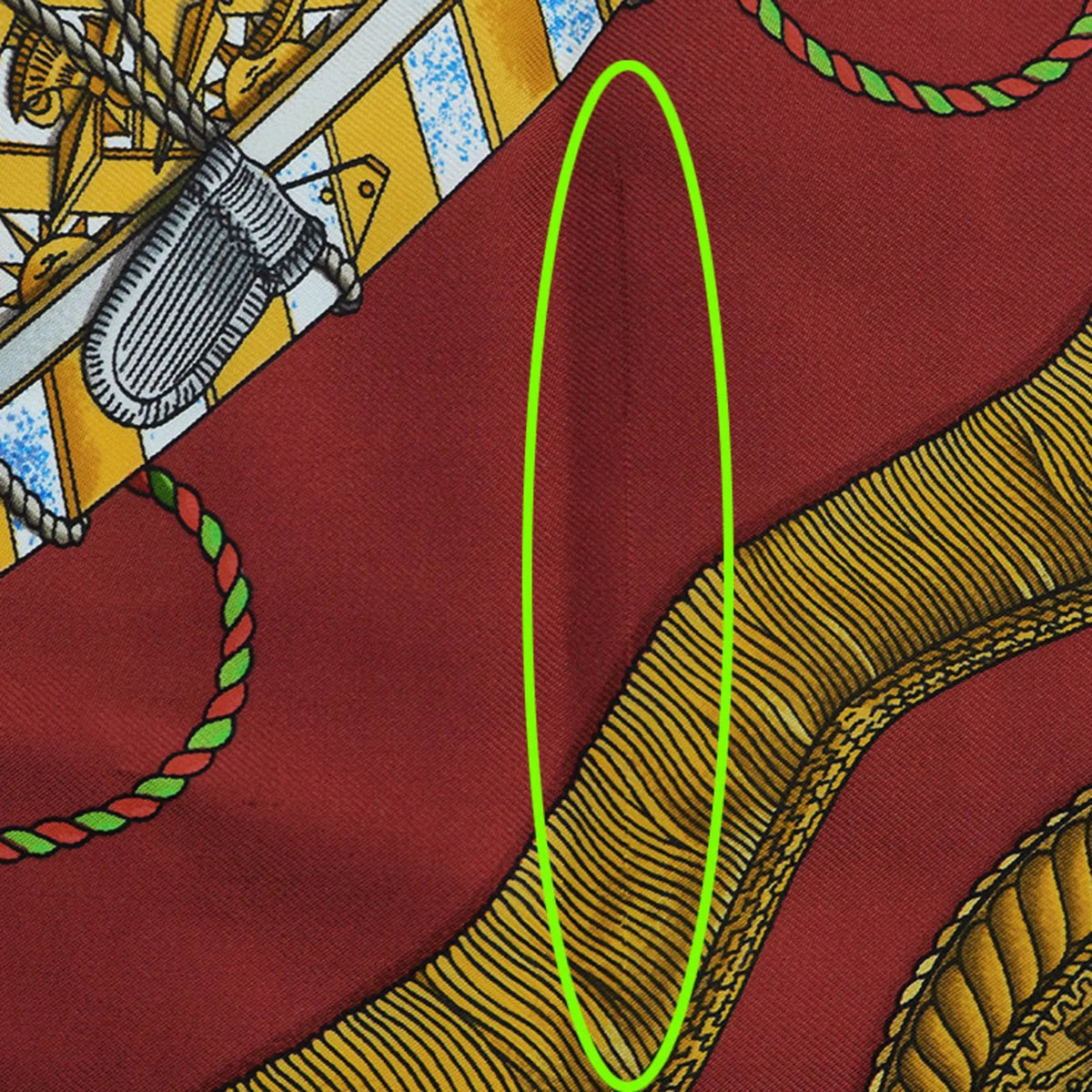 Carre HERMES Scarf (Good) Tambour TAMBOURS x LES Muffler Hermes Taiko Blue Pre-Owned Red 90