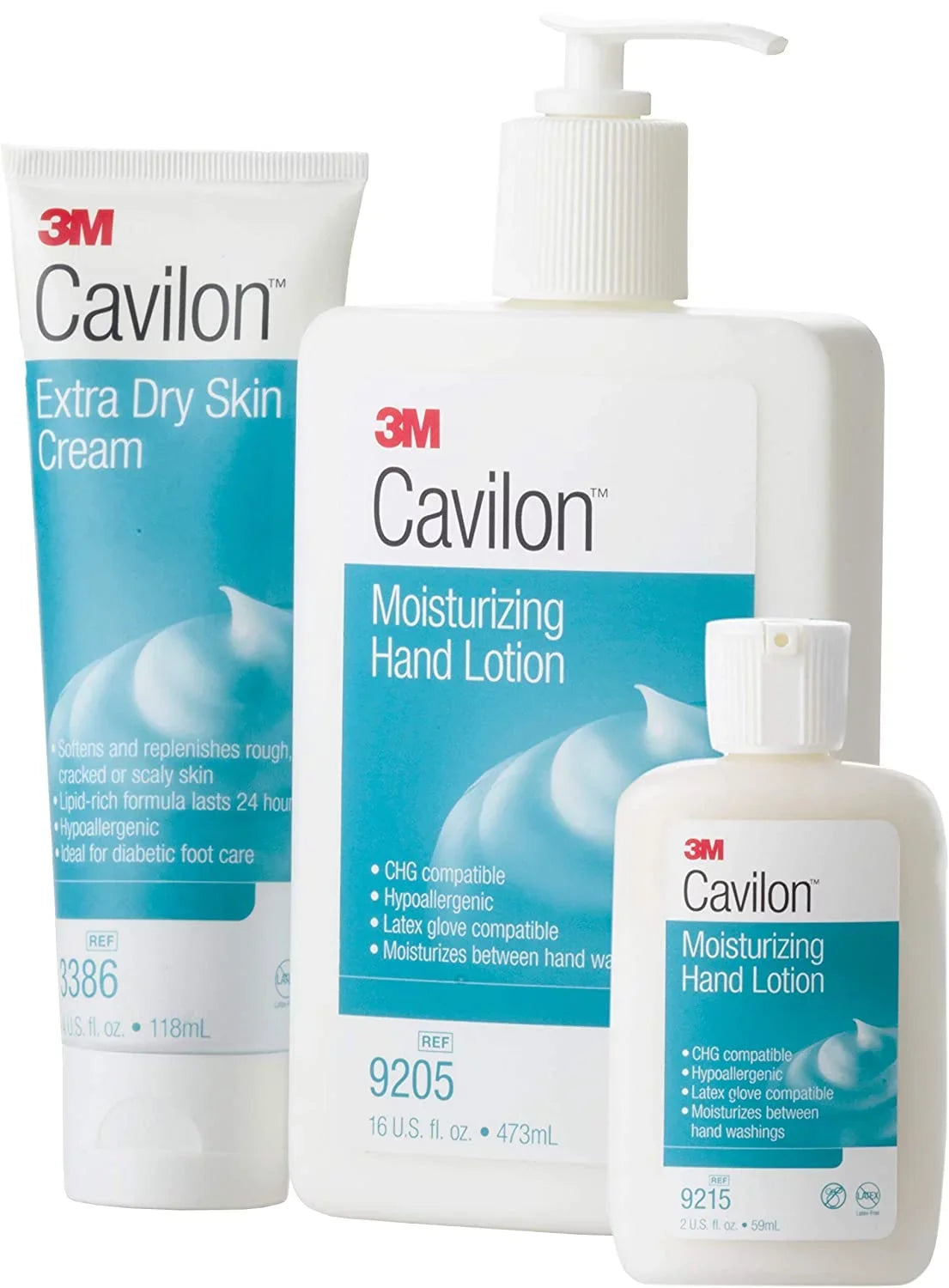 Ounce, 12 Count Dry 3M Scented, Extra Body Cavilon Hand and Moisturizer, 4