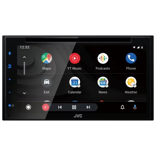 6.8" Android Bluetooth JVC Receiver+Camera Carplay Apple KW-V66BT Player CD/DVD